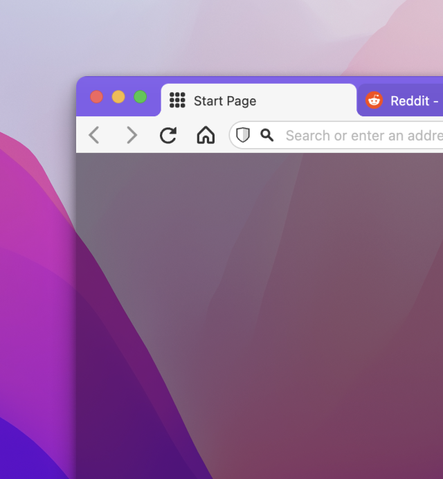 Vivaldi browser UI in Light Mode